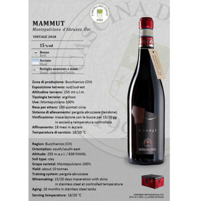 Rượu MAMMUT Montepulciano d’Abruzzo Doc